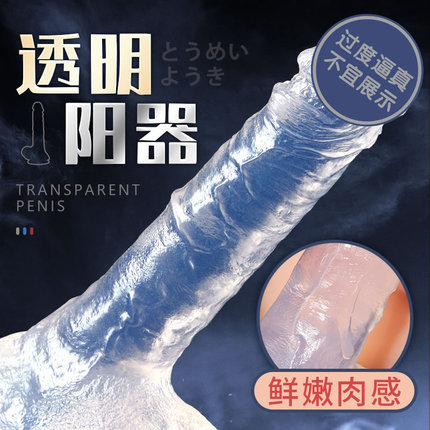 仿真阳具-丰润-丰润 极简透明 手动阳具（初尝推荐）